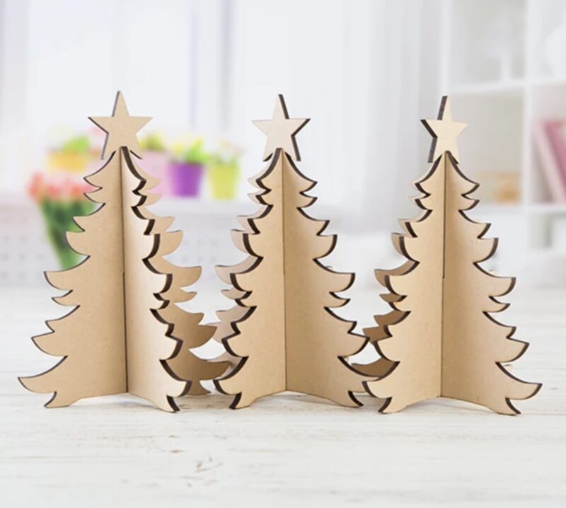 Small MDF Christmas Trees