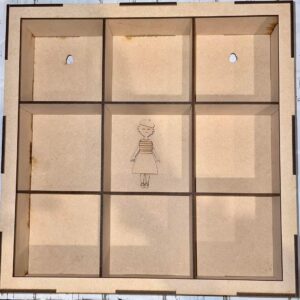 Large Box Frame with Dividers (12 x 12 inches)