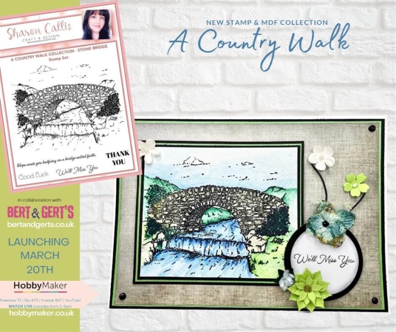 Sharon Callis Crafts - Stone Bridge  & Garden Folly Clear Stamps - Image 2