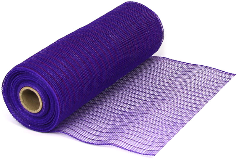 Z639584 Eleganza Deco Mesh Metallic 25cm x 9.1m (10yds) - Colour Purple