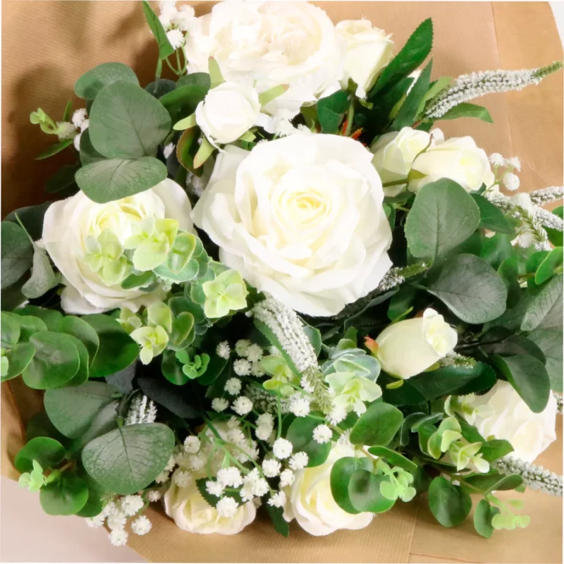 301325 Large Luxury Bouquet - Mixed White and Cream - Image 3